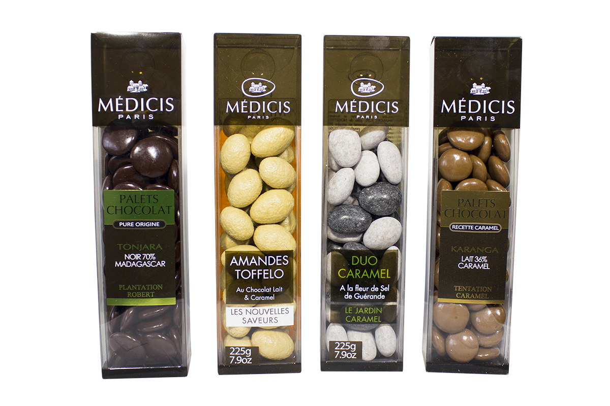 Almendras y Chocolates EUROALIMENTARIA lebonbon doucet Distribuidor y representante Bogota Medicis de almendras y -